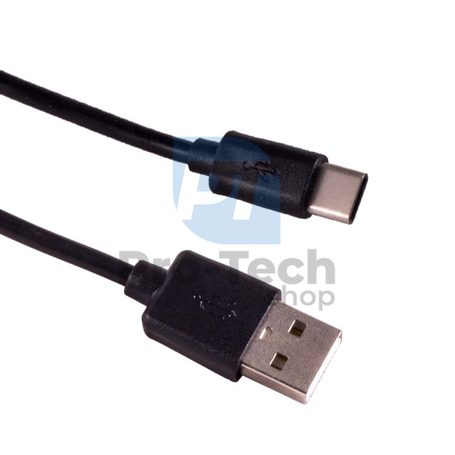 Kabel USB-C 2.0, 1 m, czarny 72373