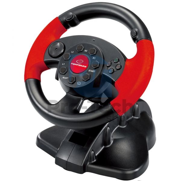 Wibrująca kierownica do gier HIGH OCTANE dla PC, PSX, PS2, PS3 72626