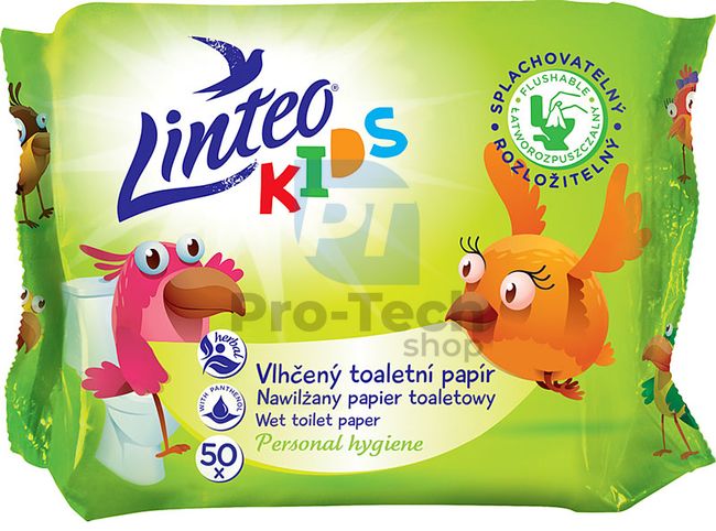 Mokry papier toaletowy Linteo Kids 50 szt. 30442