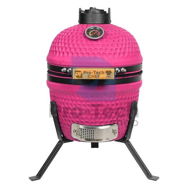 Ceramiczny grill ogrodowy Kamado CL-13 czerwony matowy Pro-Tech CHEF 40307