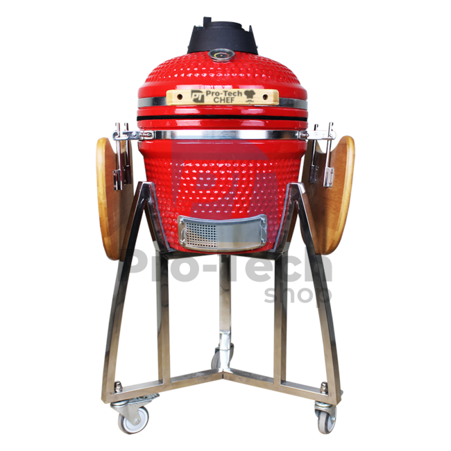 Ogrodowy grill ceramiczny Kamado CL-16 czerwony Pro-Tech CHEF 40430