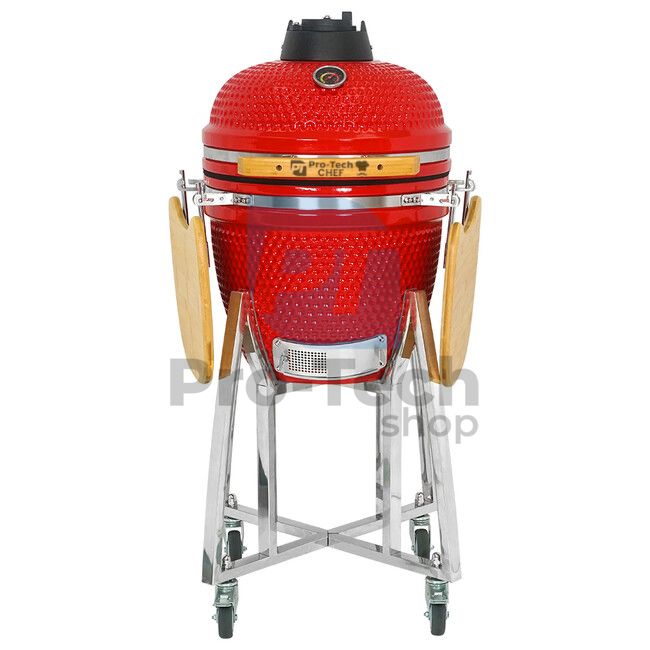 Ogrodowy grill ceramiczny Kamado CL-18 czerwony Pro-Tech CHEF 40418