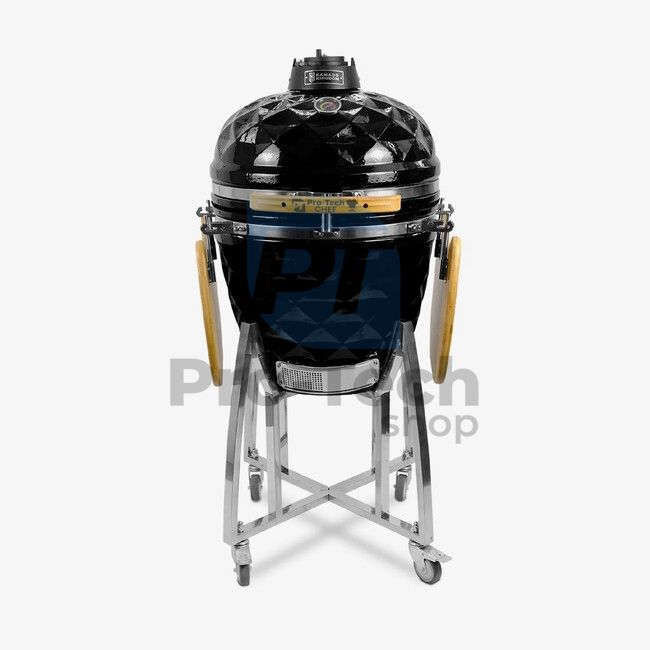 Ceramiczny grill ogrodowy Kamado DM-18 czarny Pro-Tech CHEF 40528