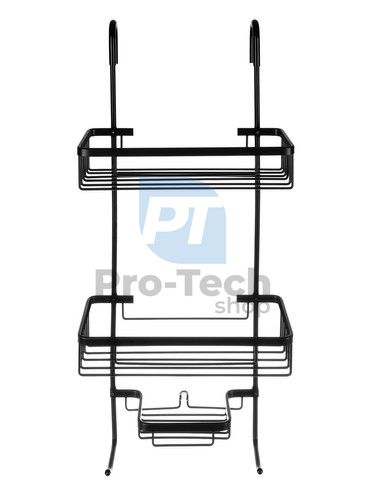 Wisząca półka prysznicowa czarna 75611